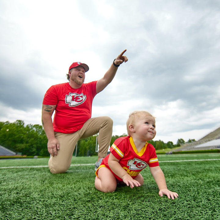 Baby Boys Kansas City Chiefs Short Sleeve Jersey Bodysuit NFL NFL 