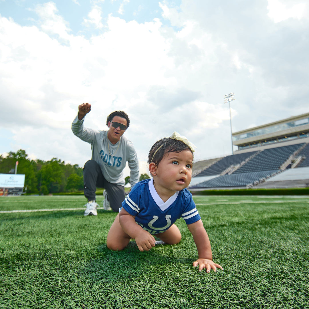 Baby Boys Indianapolis Colts Short Sleeve Jersey Bodysuit NFL NFL 