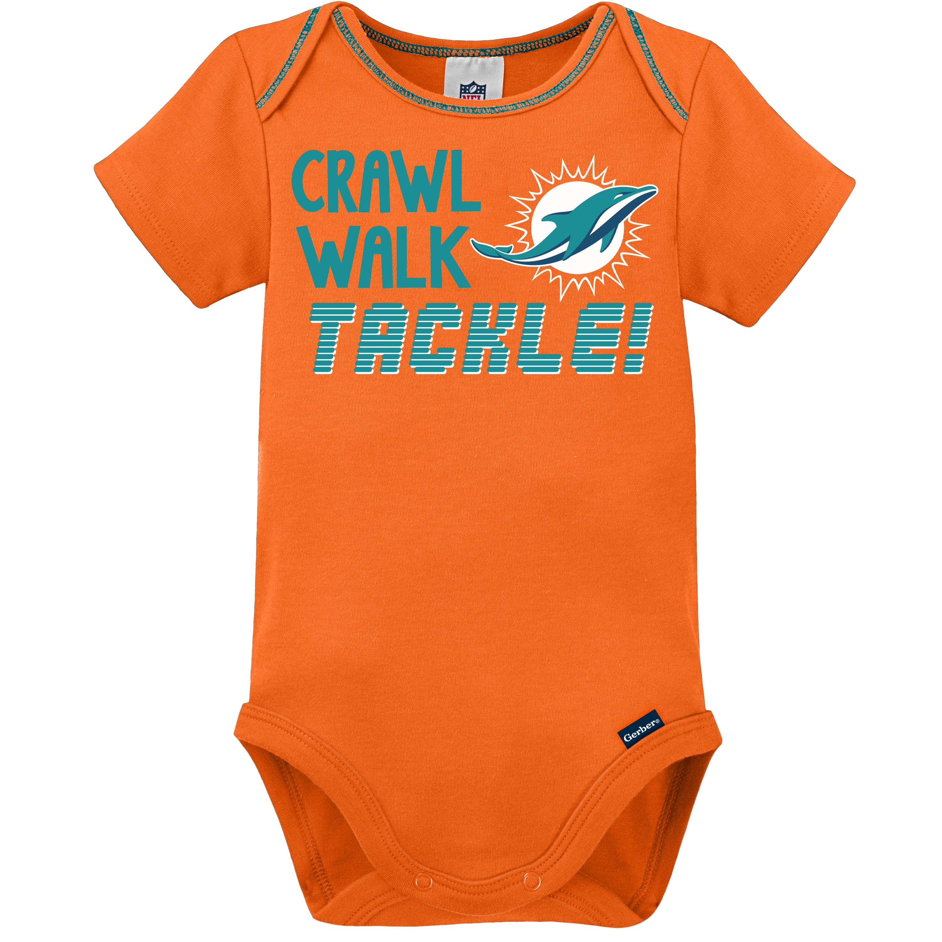 3-Pack Baby Boys Dolphins Short Sleeve Bodysuits