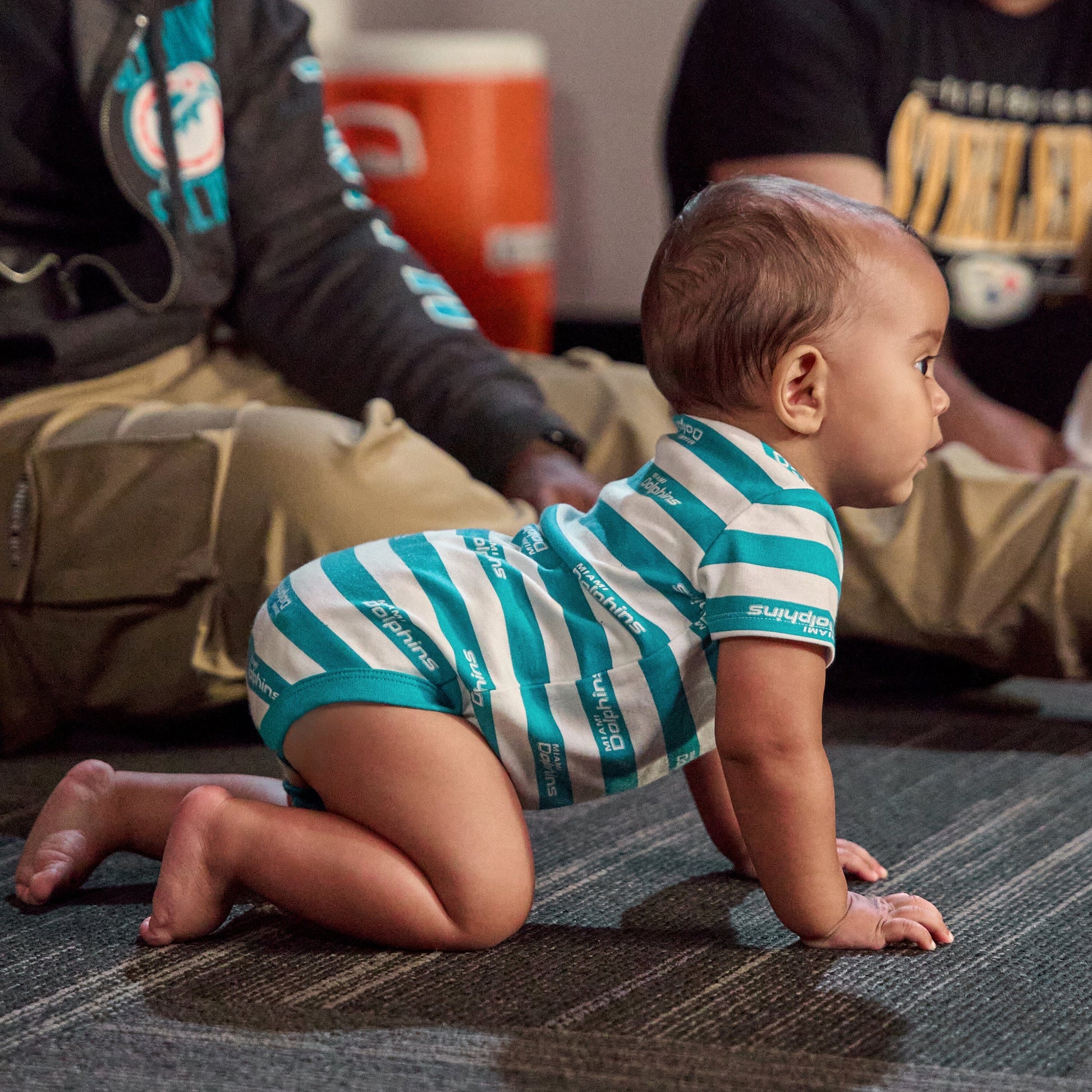 3-Pack Baby Boys Miami Dolphins Short Sleeve Bodysuits NFL NFL 