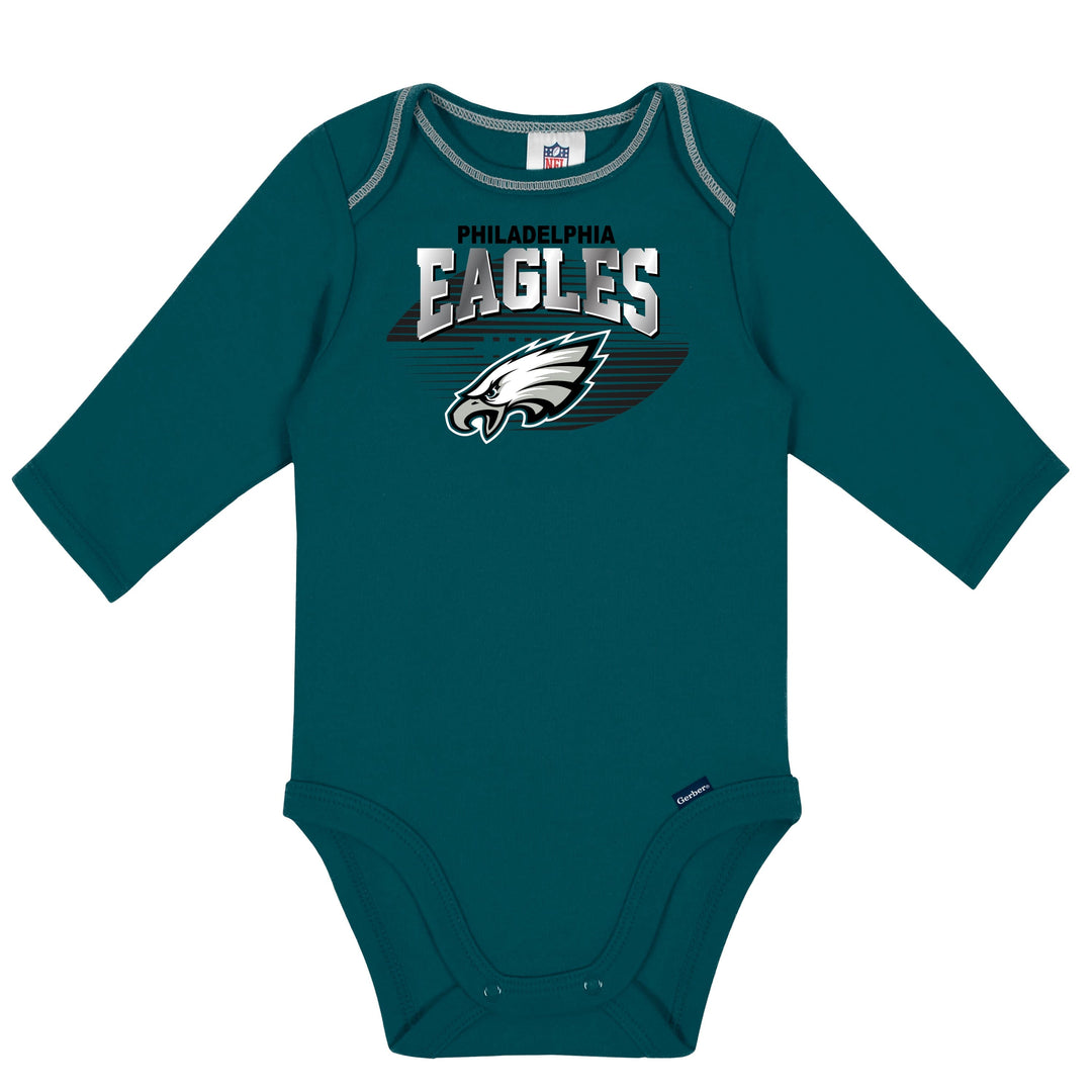 2-Pack Baby Boys Philadelphia Eagles Long Sleeve Bodysuits