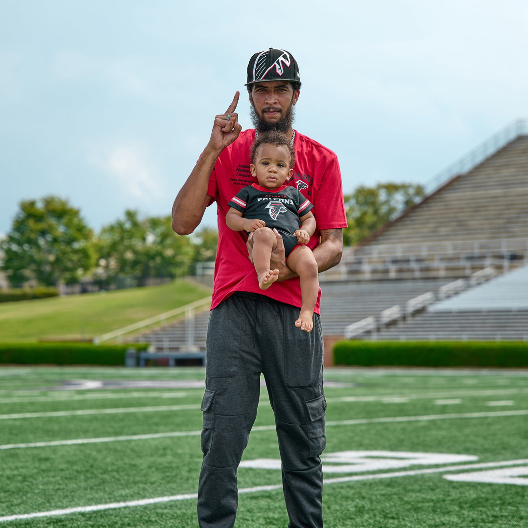 Baby Boys Atlanta Falcons Short Sleeve Jersey Bodysuit NFL NFL 
