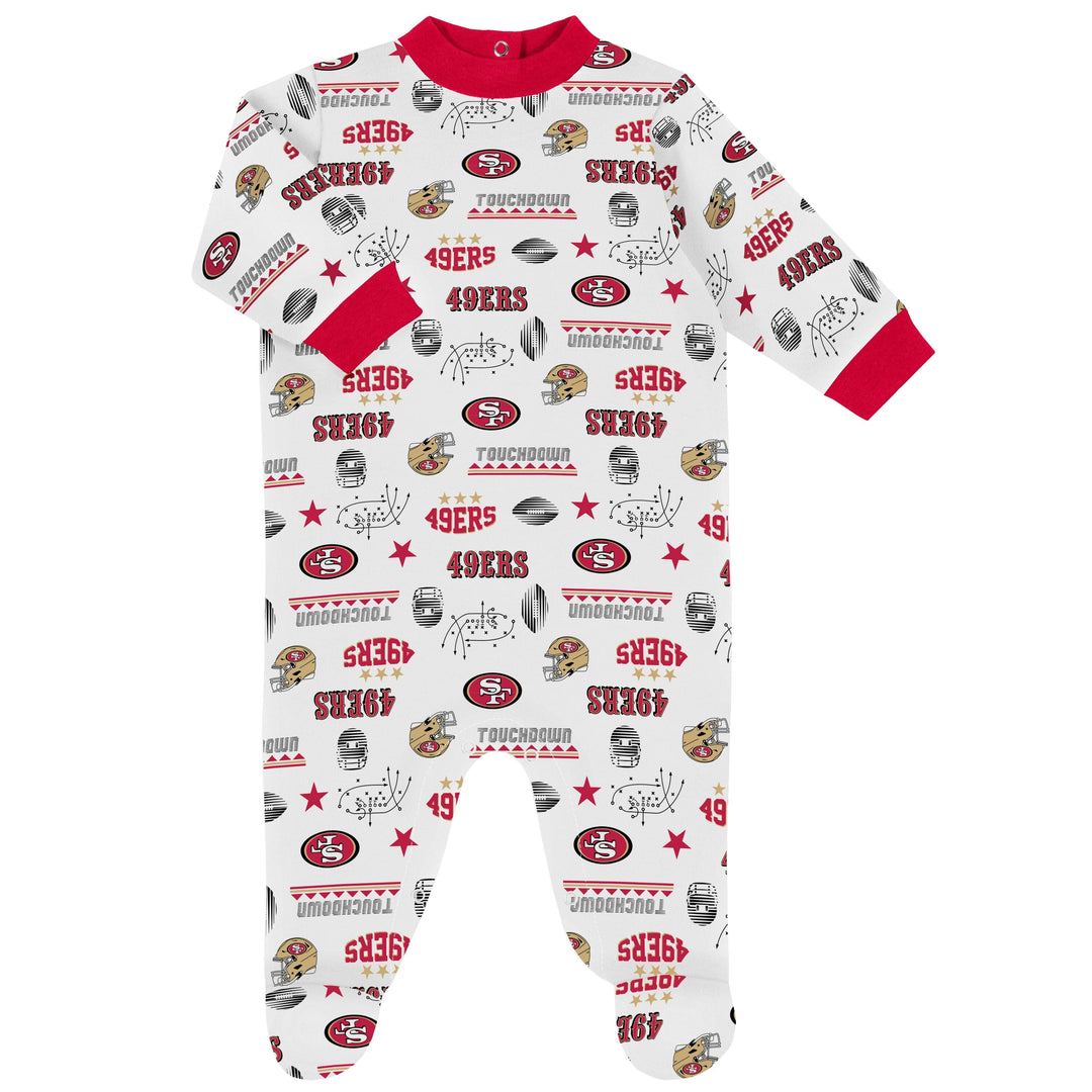 3-Piece Baby Boys 49ers Bodysuit, Sleep 'n Play, & Cap Set