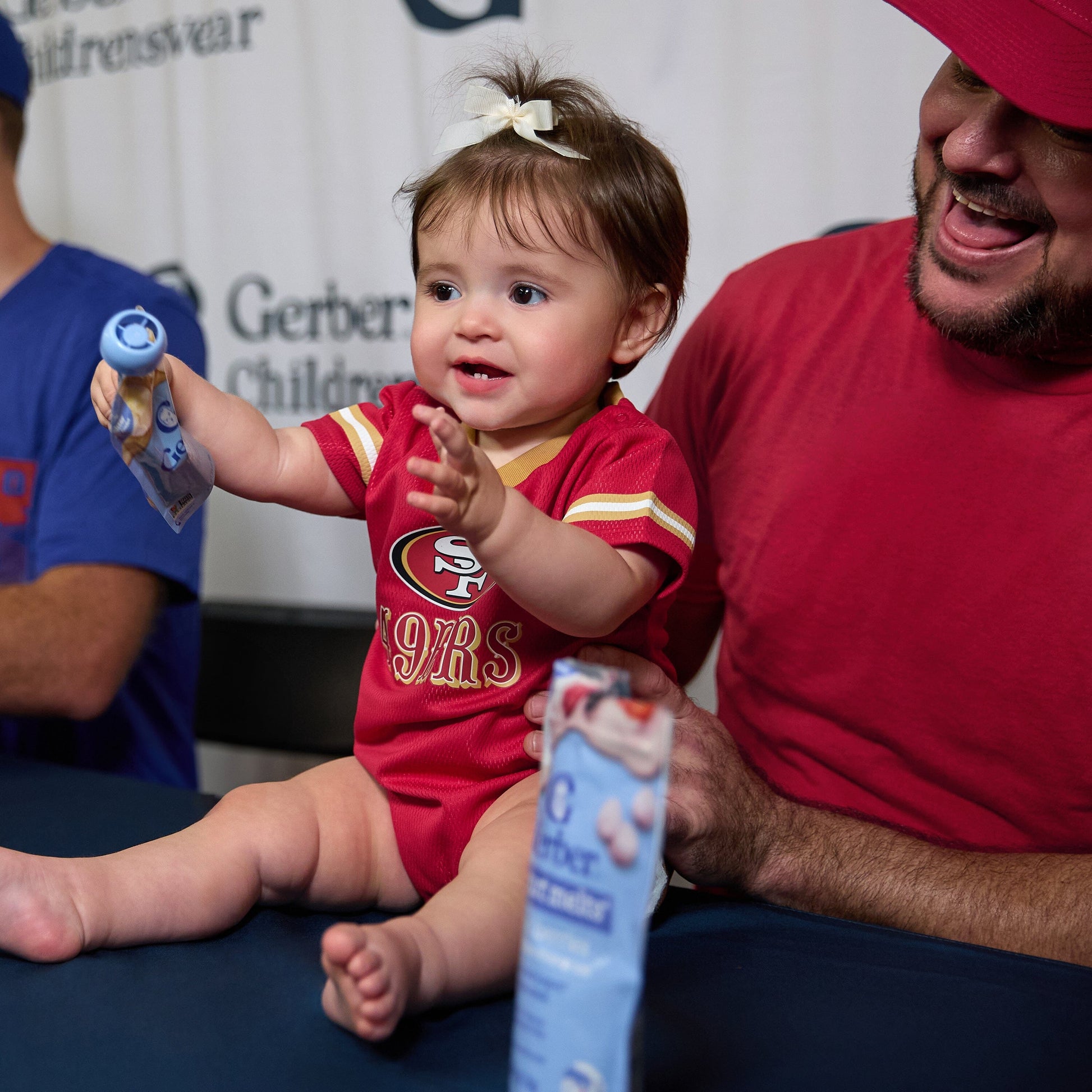 Baby Boys San Francisco 49ers Short Sleeve Jersey Bodysuit NFL NFL 