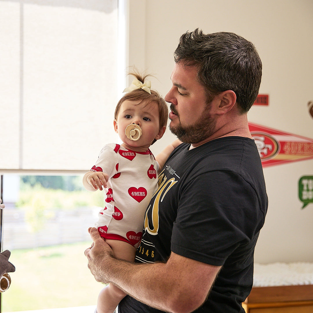 3-Pack Baby Girls San Francisco 49ers Short Sleeve Bodysuits NFL NFL 