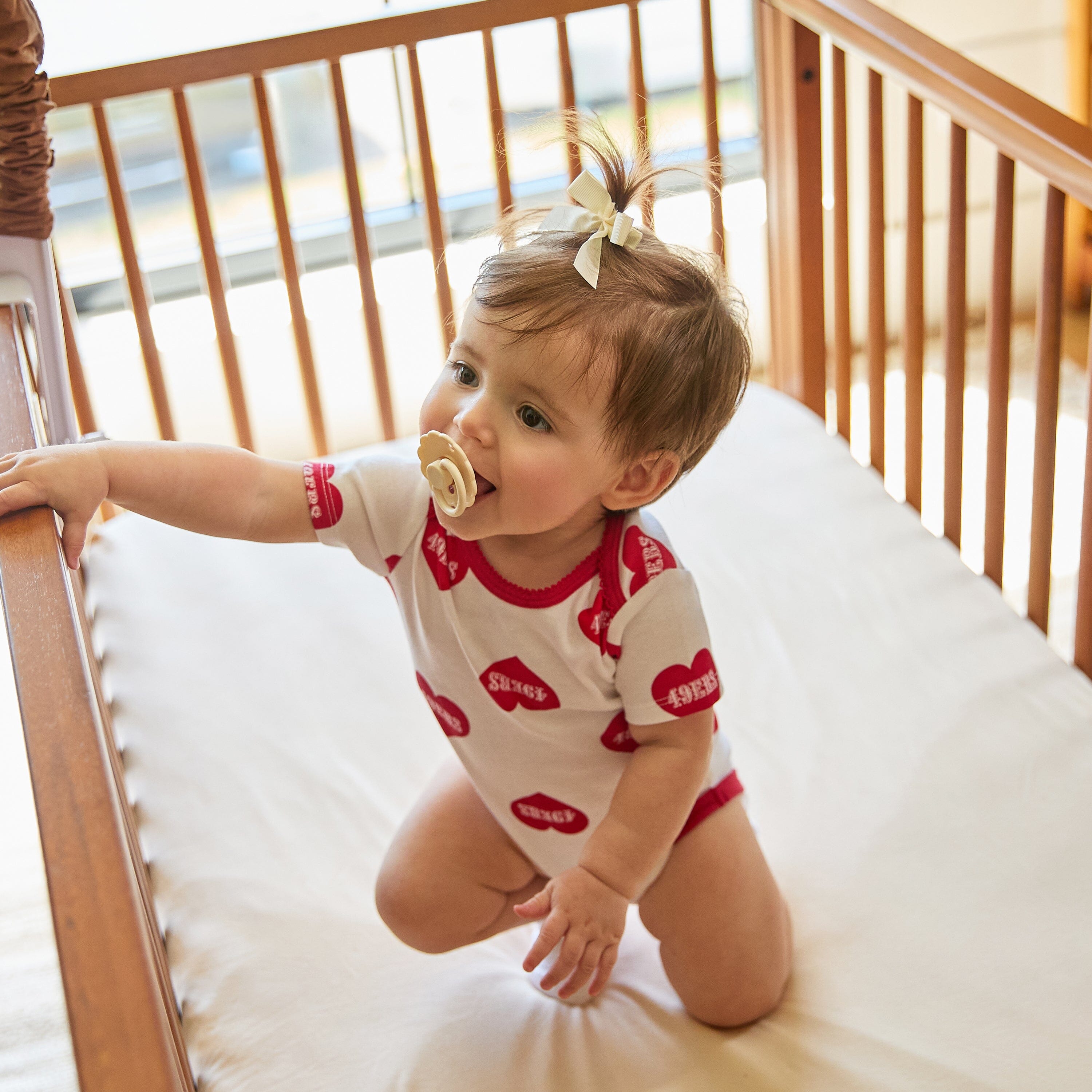 3-Pack Baby Girls San Francisco 49ers Short Sleeve Bodysuits NFL NFL 