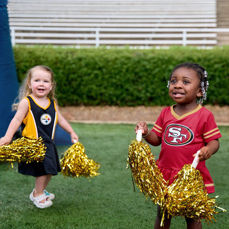 2-Piece Baby Girls San Francisco 49ers Dress & Diaper Cover Set