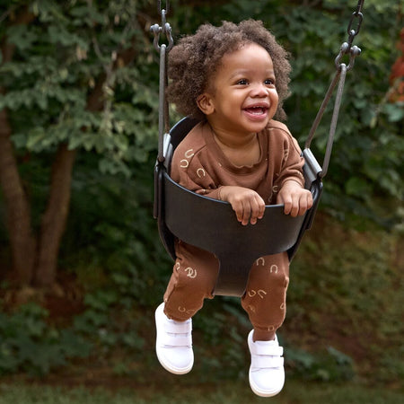 2-Piece Baby & Toddler Boys Brown Horseshoe Sweatshirt & Pant Set
