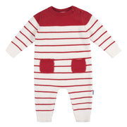 Baby Boys Red & White Romper