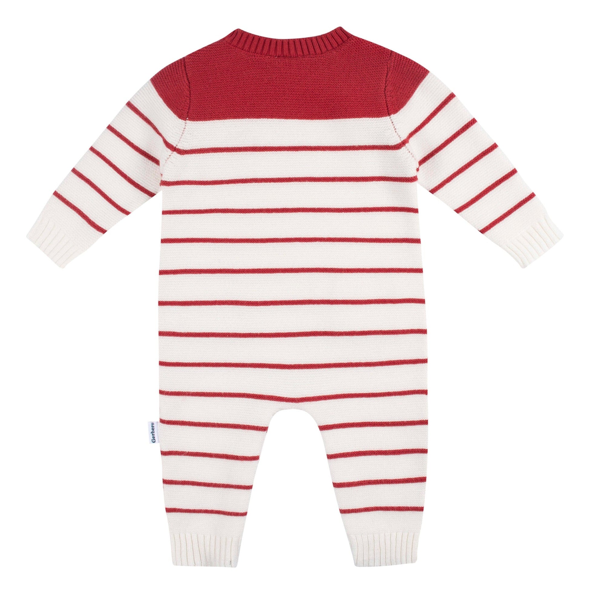 Baby Boys Red & White Romper