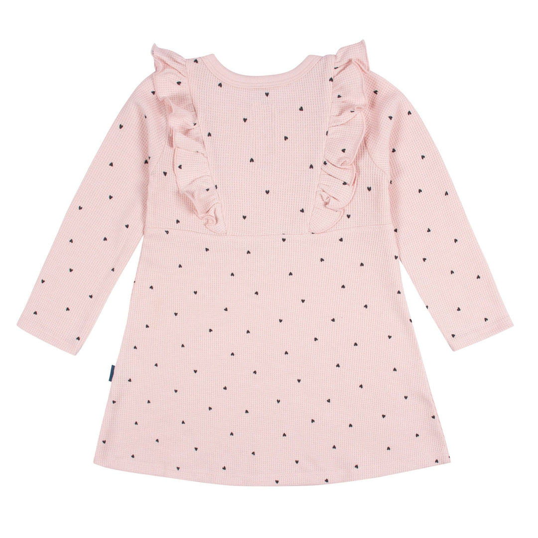 Infant and Toddler Girls Lt Pink Dress with Ruffle