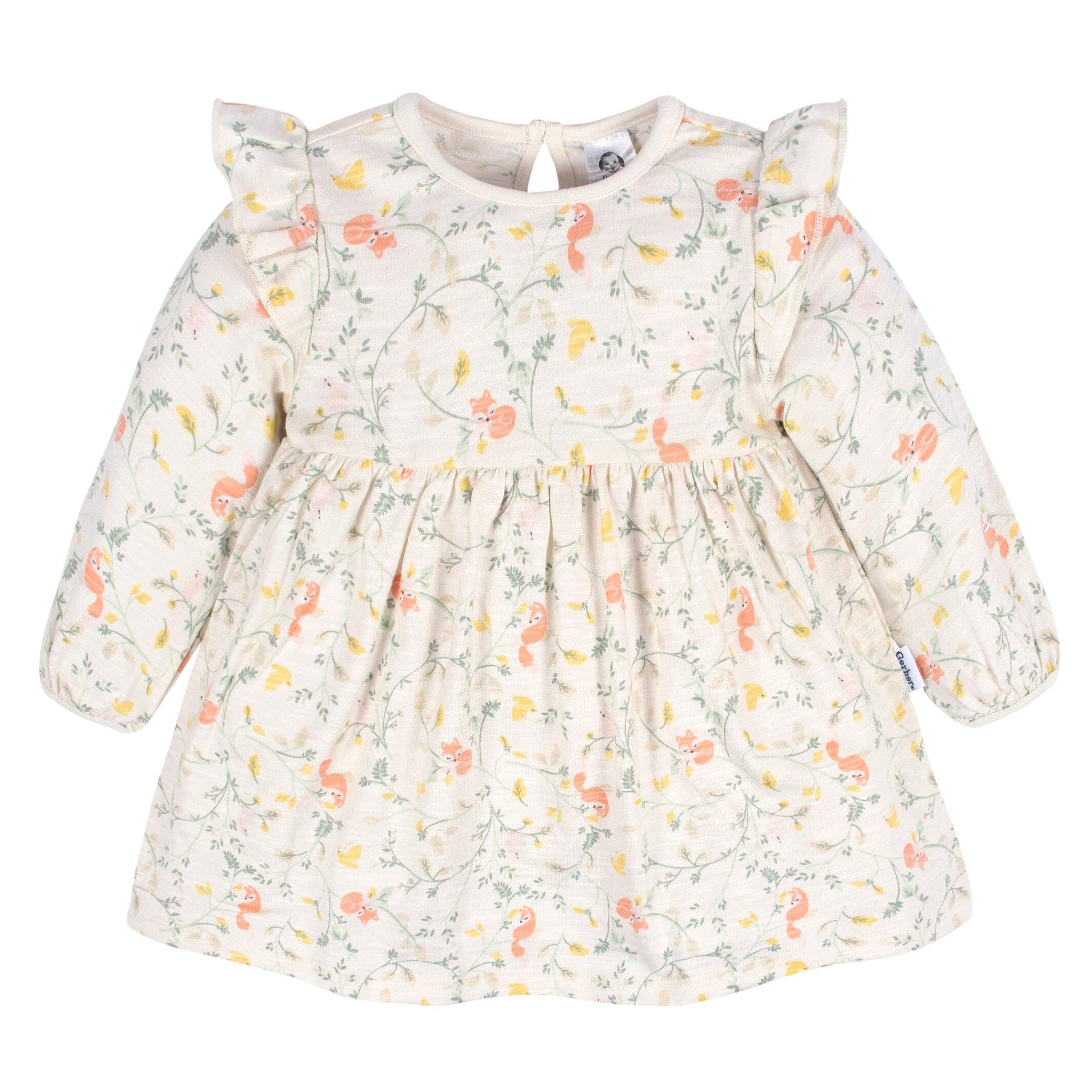 2-Pack Baby & Toddler Girls Ivory Fox Babydoll Dress