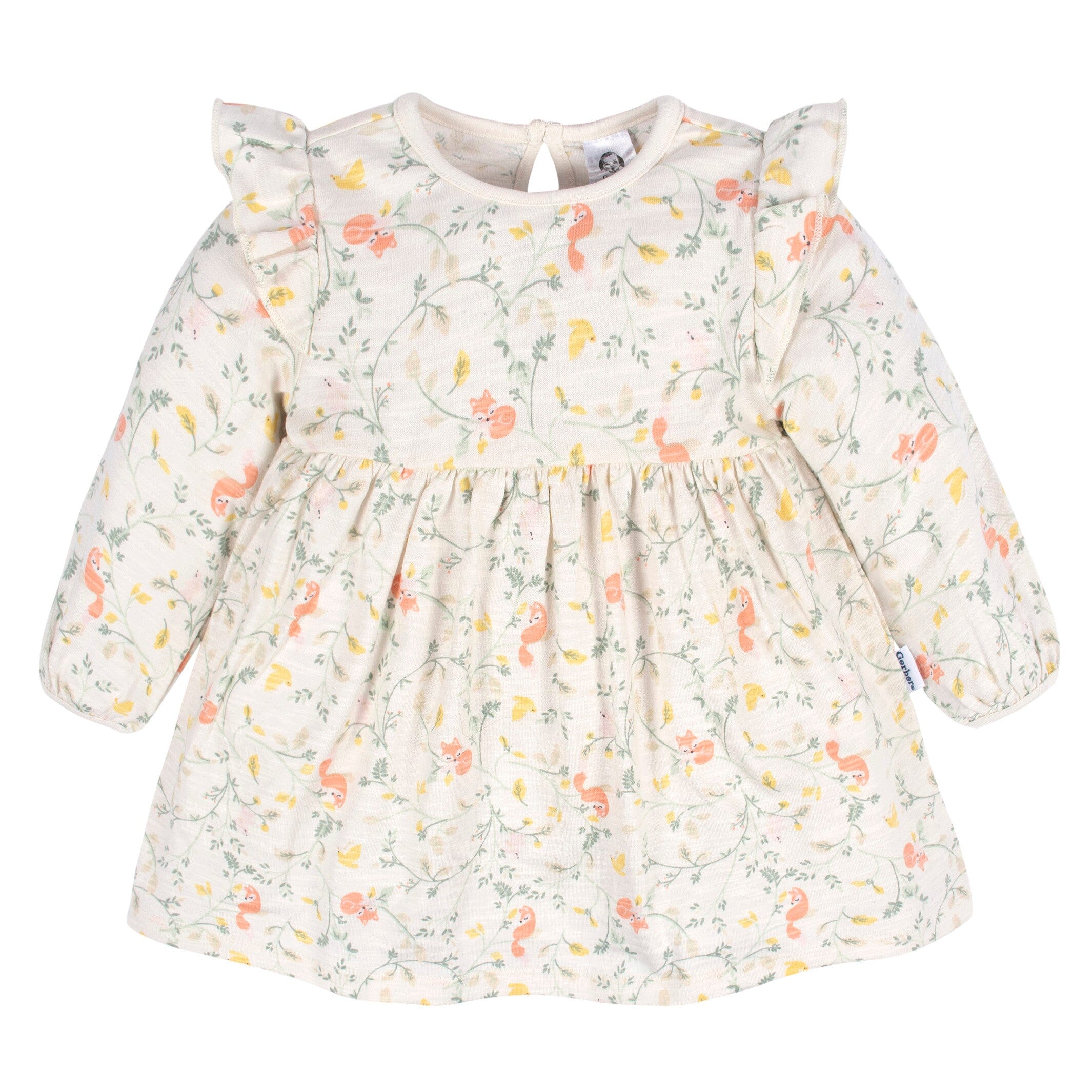 2-Pack Baby & Toddler Girls Ivory Fox Babydoll Dress