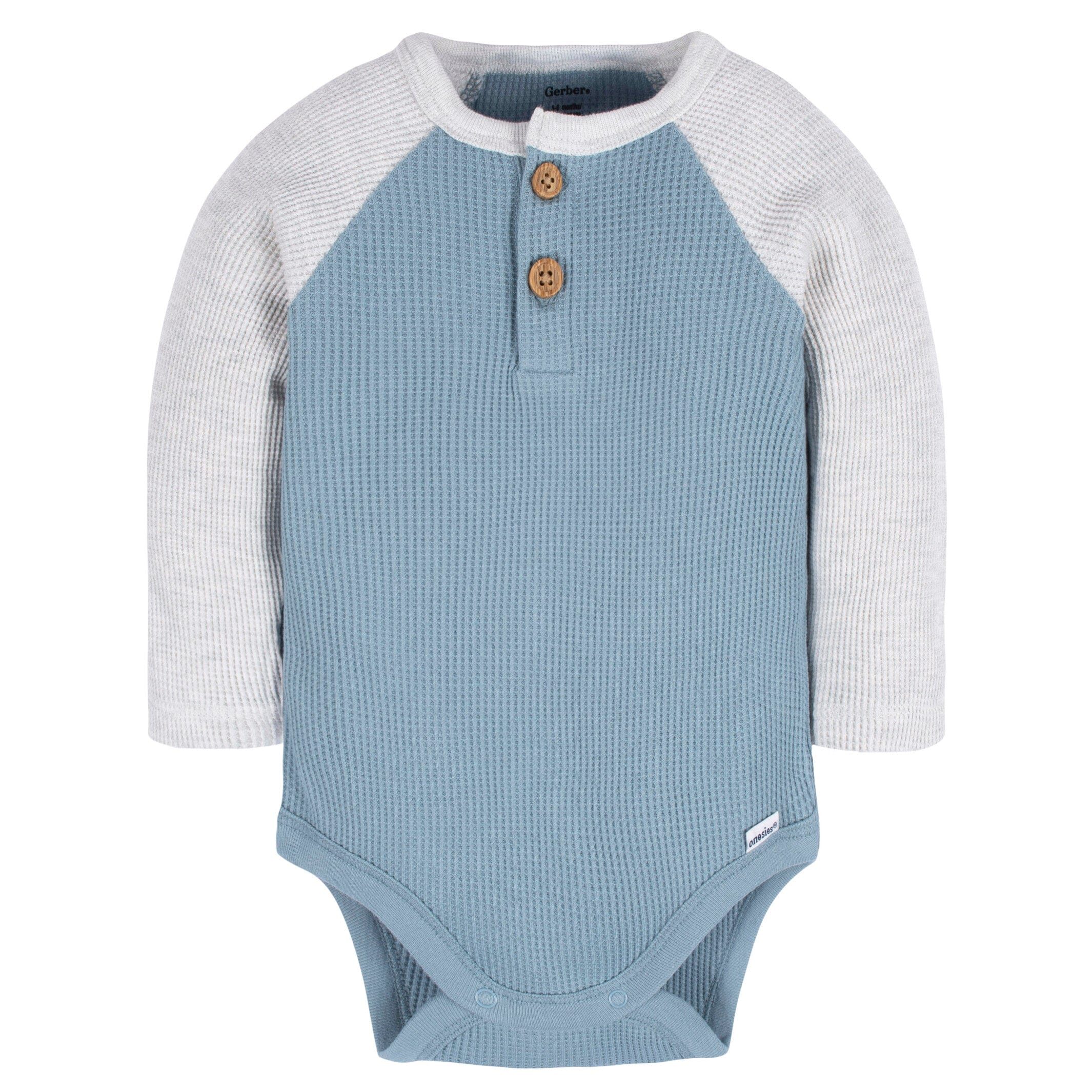 Gerber Baby Boys' 5-Pack Solid Onesies Bodysuits - 100% Cotton, Lap Shoulder, Snap Closure