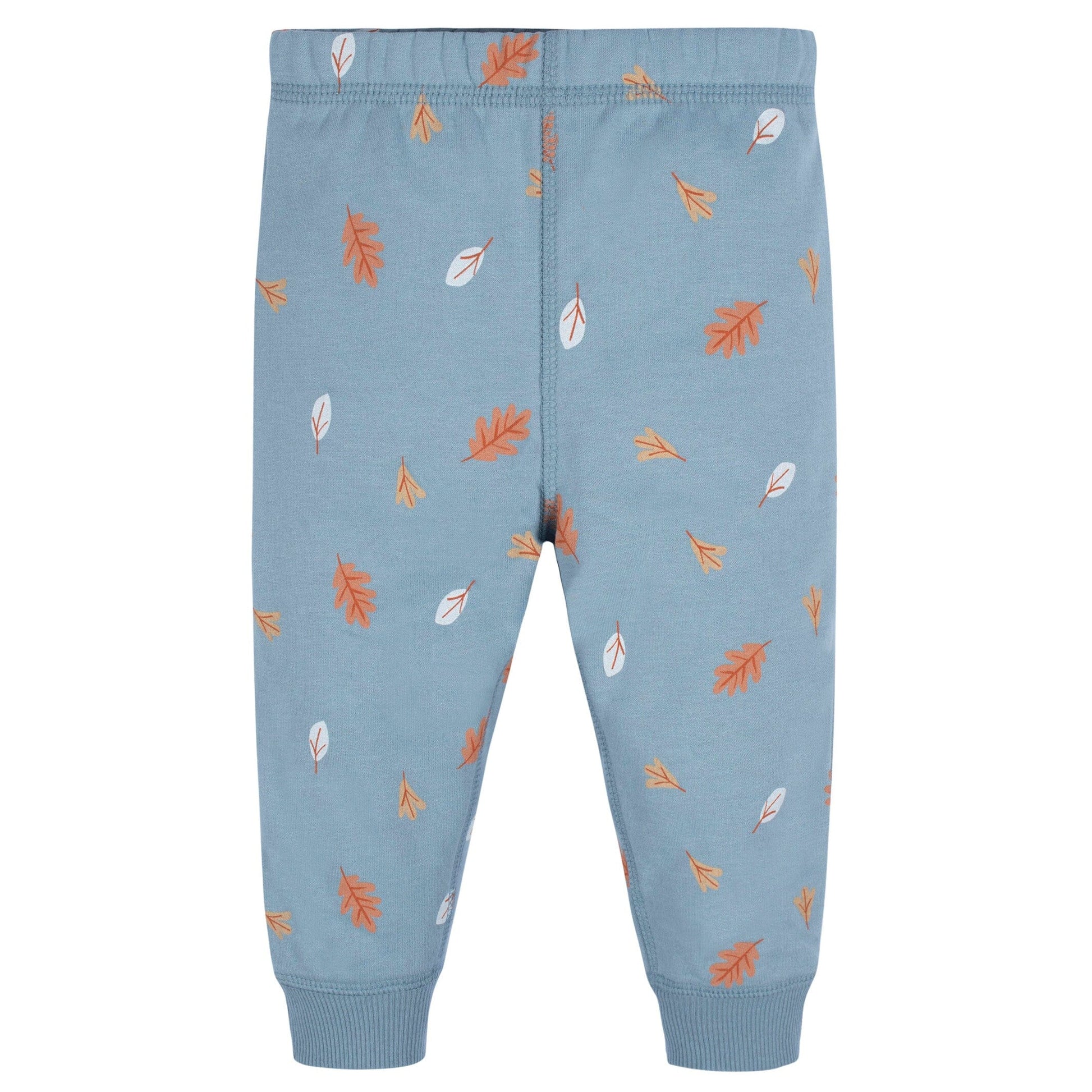 2-Piece Baby & Toddler Boys Blue Leaves Sweatshirt & Active Pant Set
