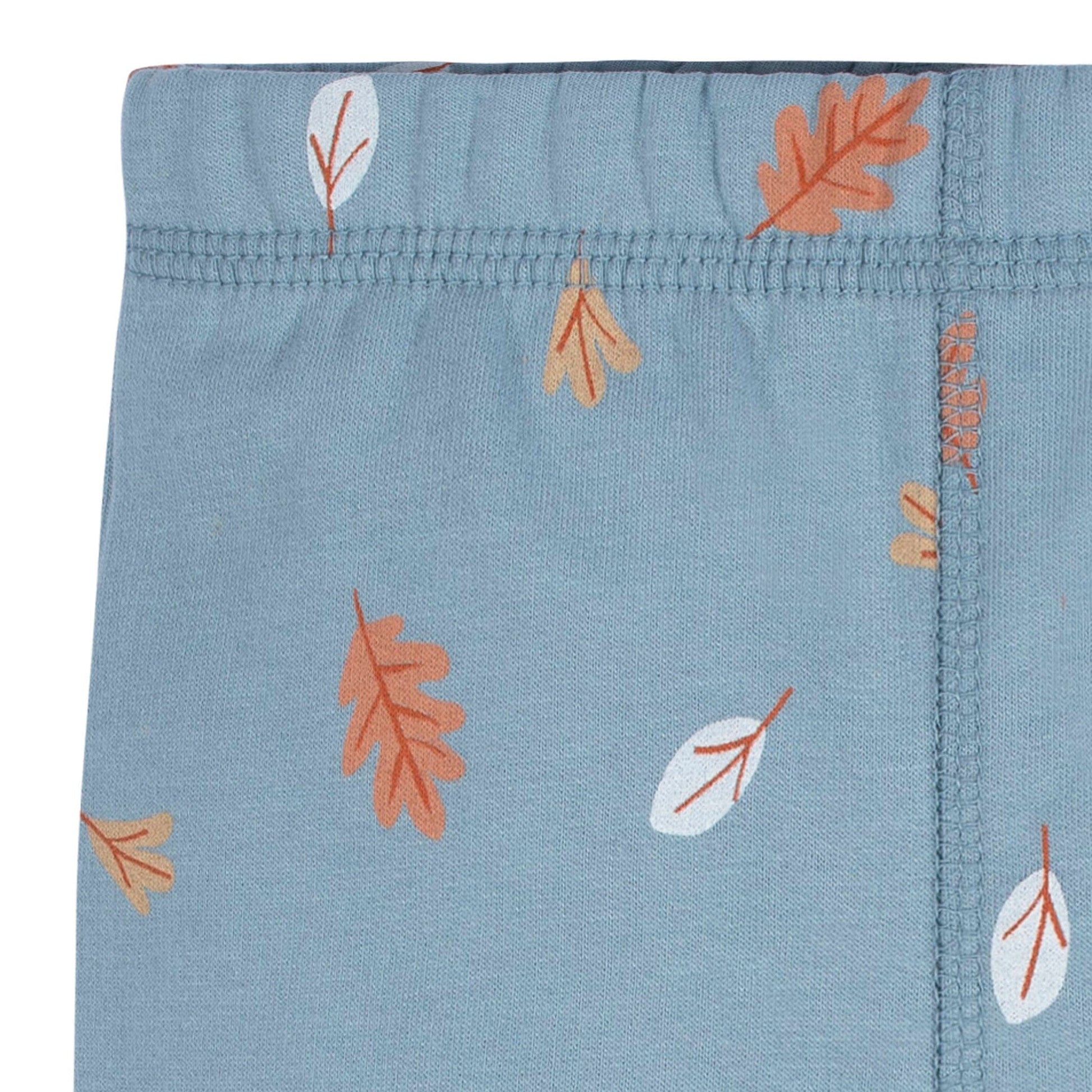 2-Piece Baby & Toddler Boys Blue Leaves Sweatshirt & Active Pant Set