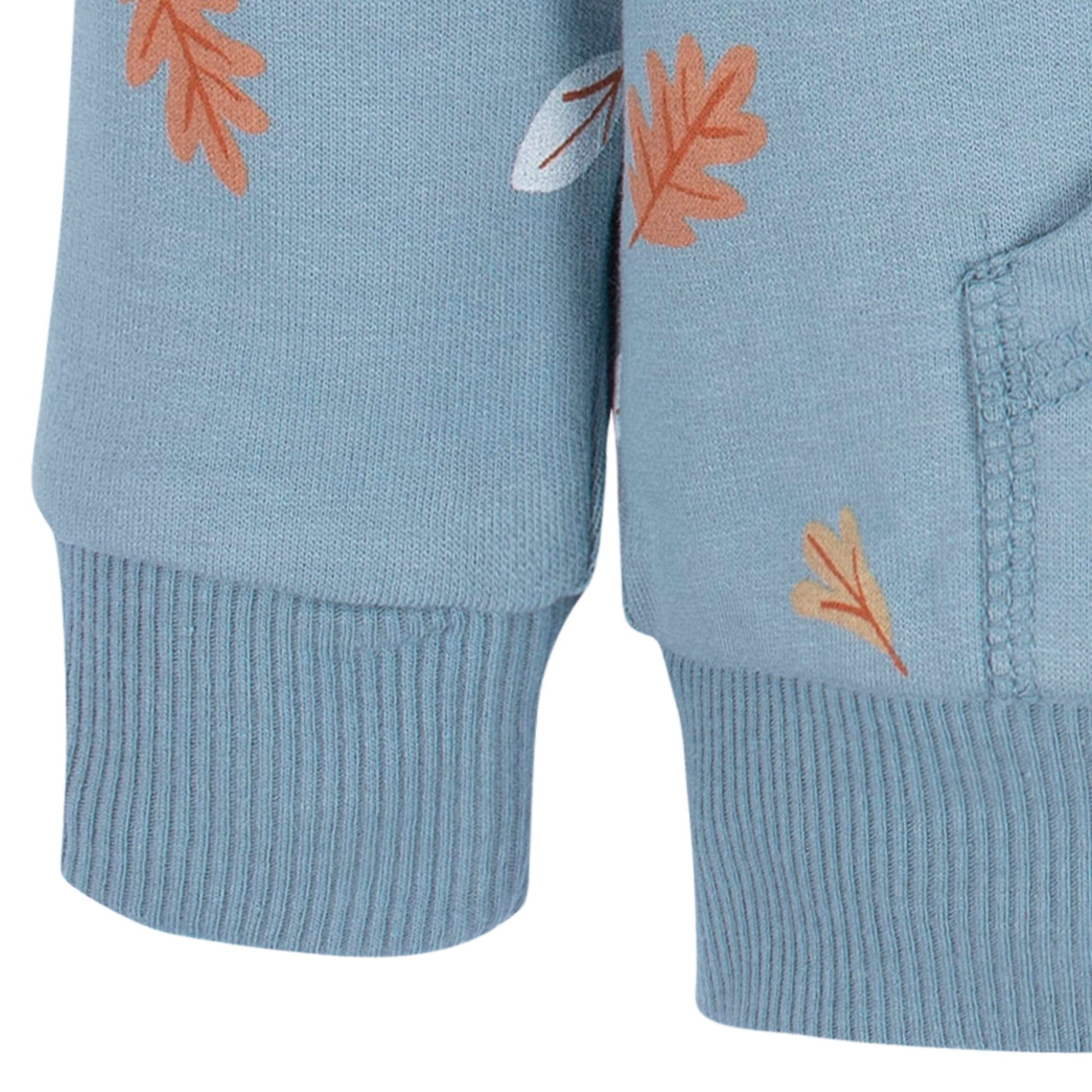2-Piece Baby & Toddler Boys Blue Leaves Sweatshirt & Active Pant Set