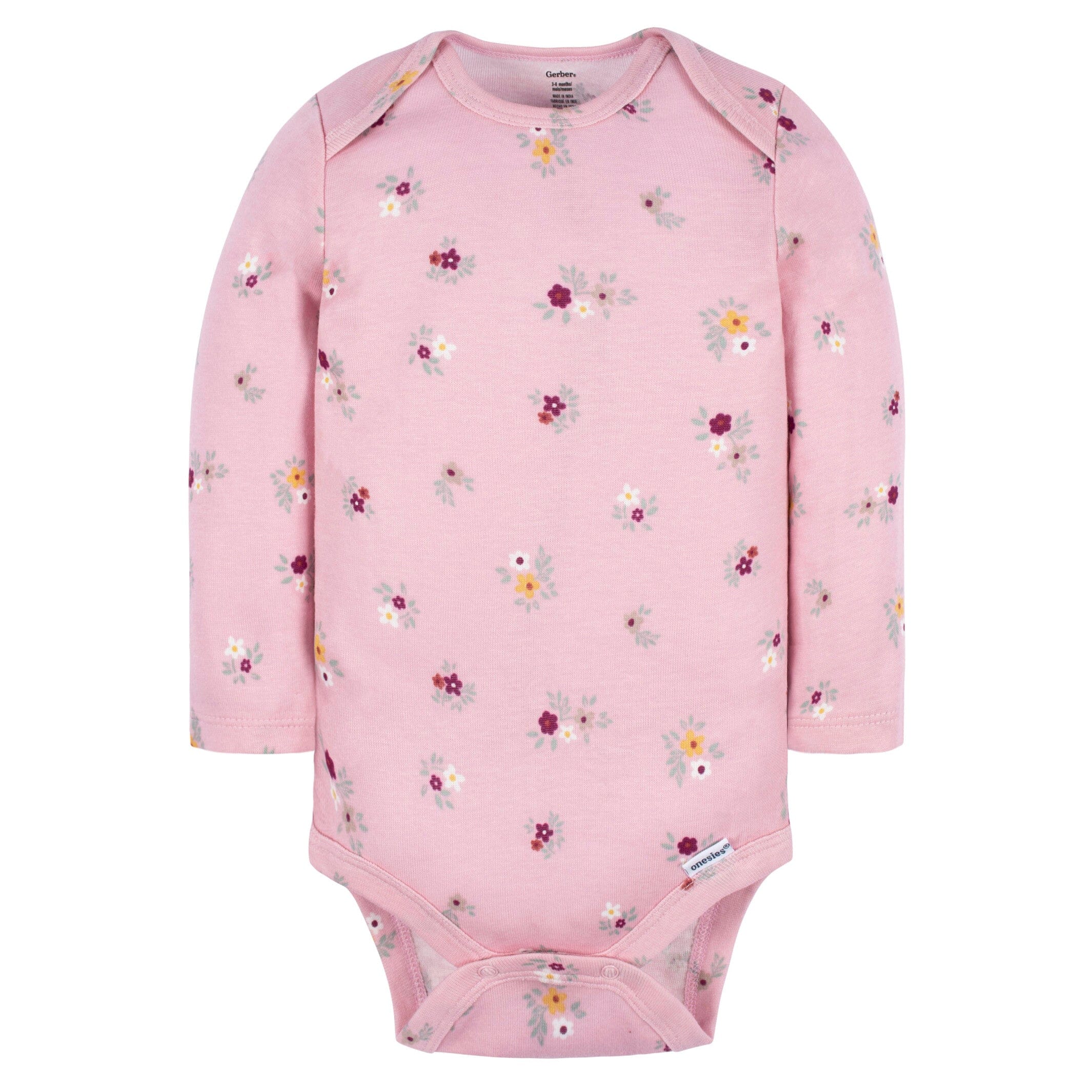 2-Piece Baby Girls Purple Floral Jumper & Top Set