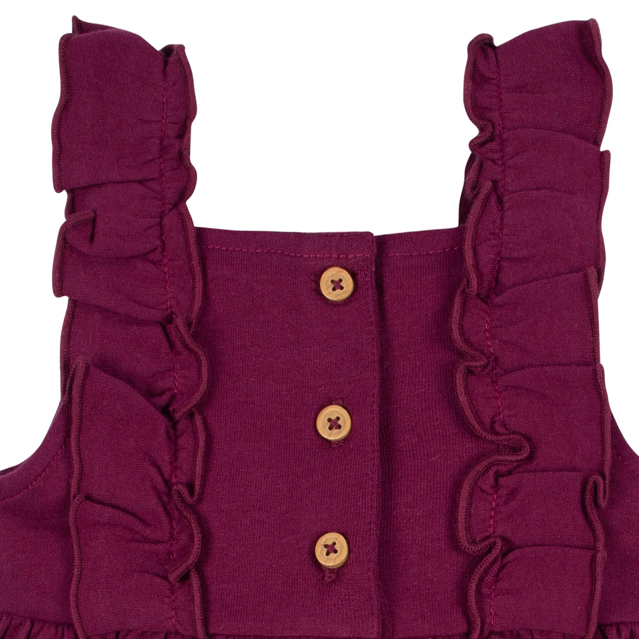 2-Piece Baby Girls Purple Floral Jumper & Top Set