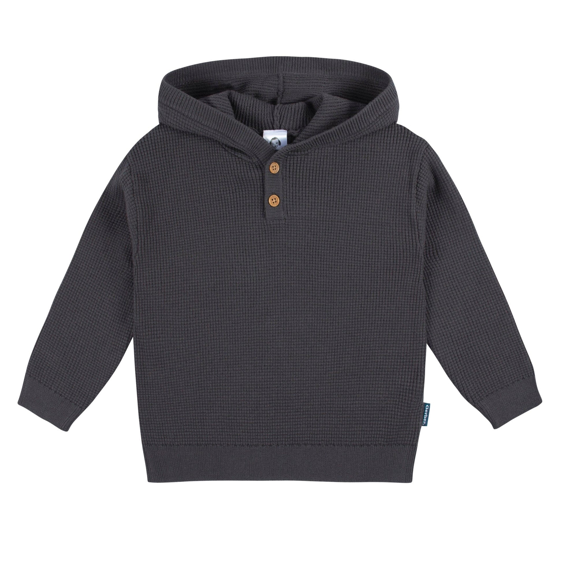 2-Piece Baby and Toddler Boys Charcoal Sweater Knit Set