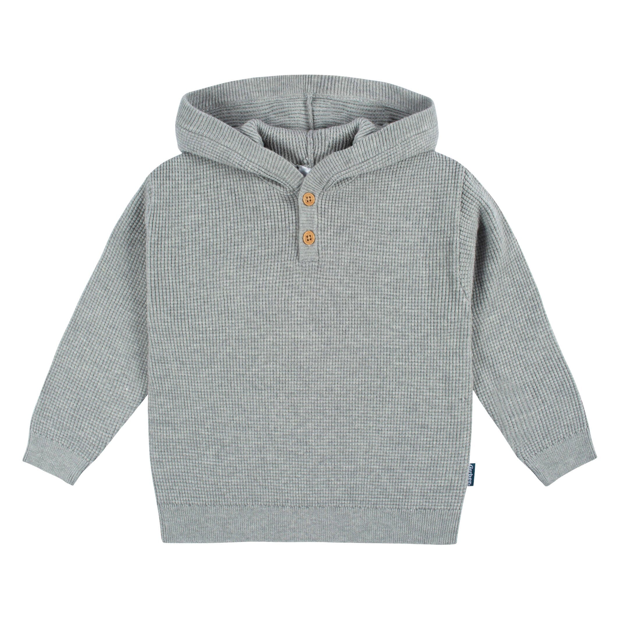 2-Piece Baby and Toddler Boys Grey Heather Sweater Knit Set