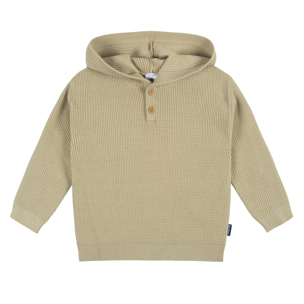 2-Piece Baby and Toddler Boys Tan Sweater Knit Set