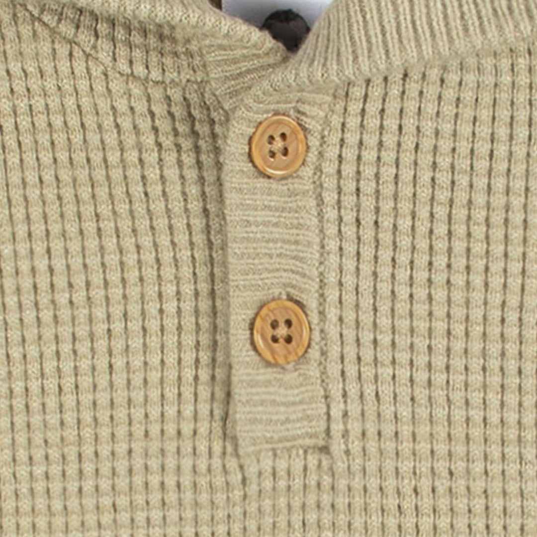 2-Piece Baby and Toddler Boys Tan Sweater Knit Set