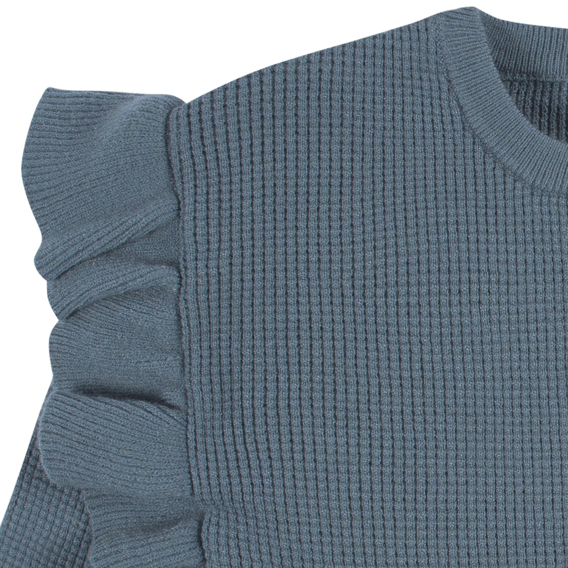 2-Piece Baby and Toddler Girls Teal Sweater Knit Set