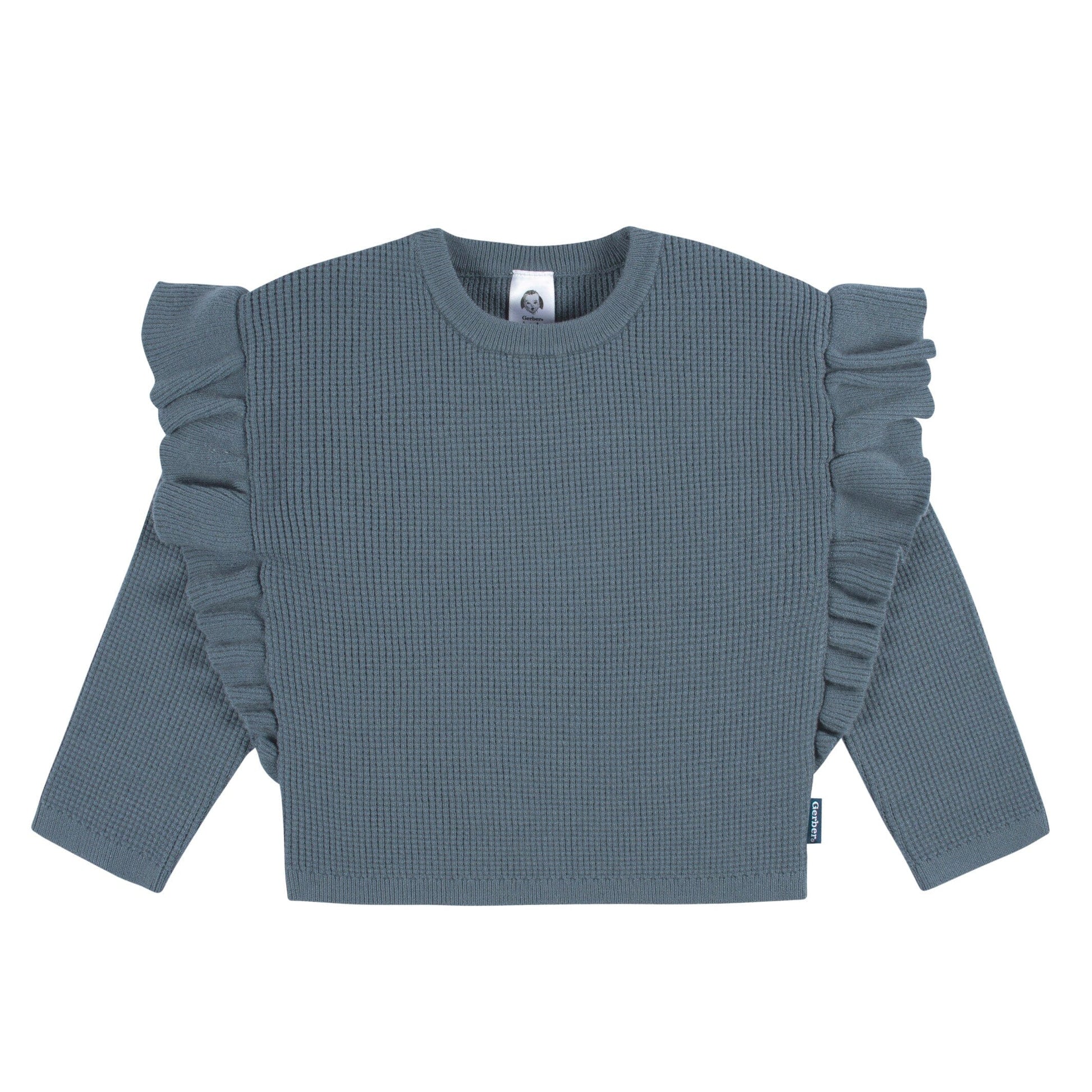 2-Piece Baby and Toddler Girls Teal Sweater Knit Set