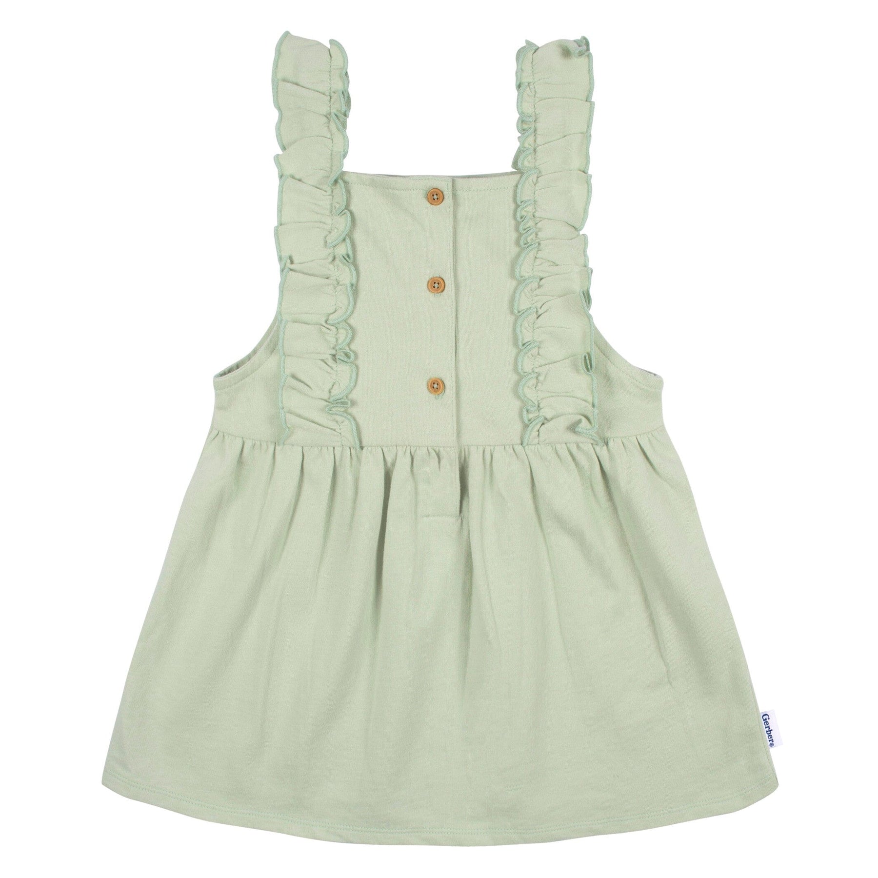 2-Piece Infant & Toddler Girls Green Floral Jumper & Top Set – Gerber ...