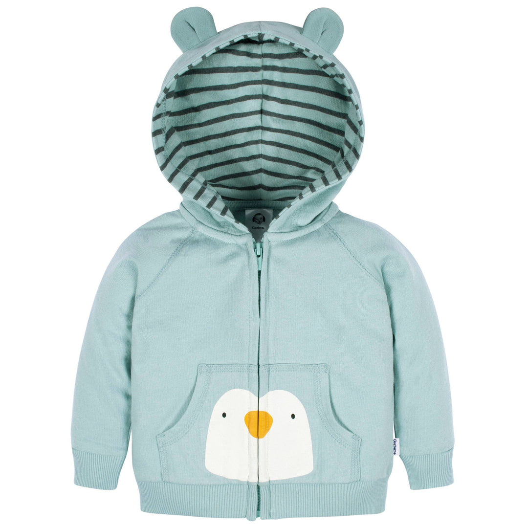 3-Piece Infant & Toddler Boys Penguin Hoodie, T-Shirt & Active Pant Set