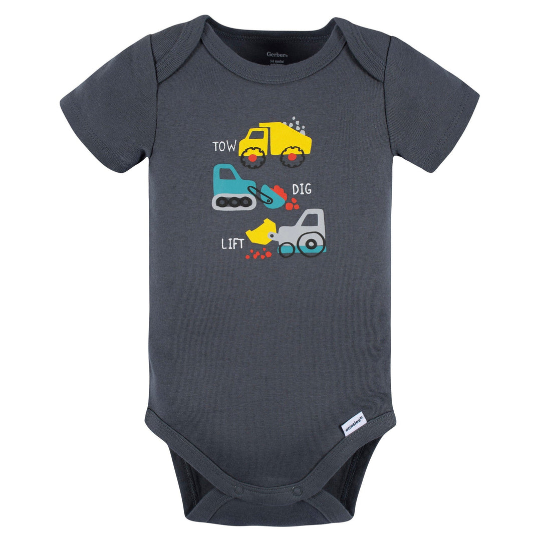 4-Piece Baby Boys Ready To Roll Onesies® Bodysuit, Tee, Shorts & Pant Set