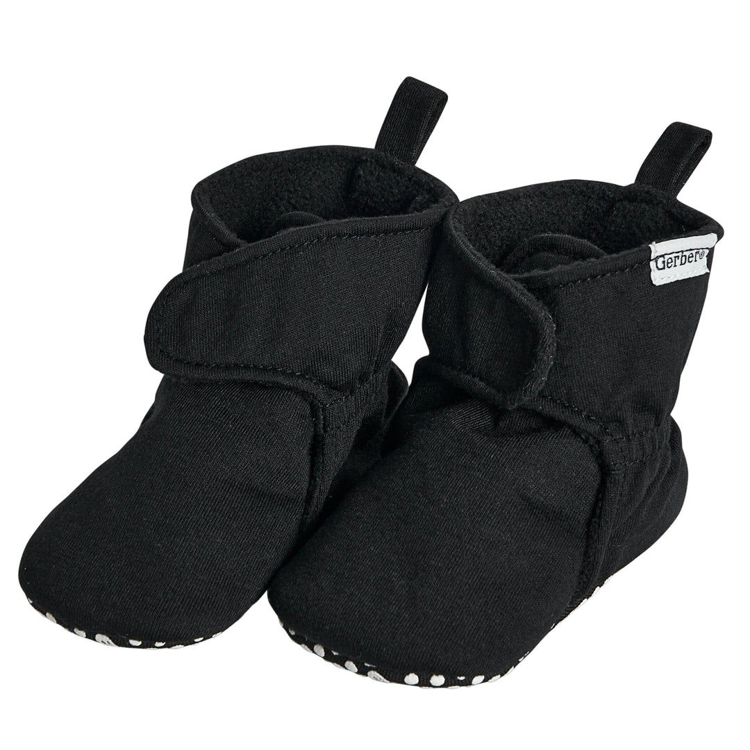 Baby Neutral Black Soft Booties – Gerber Childrenswear