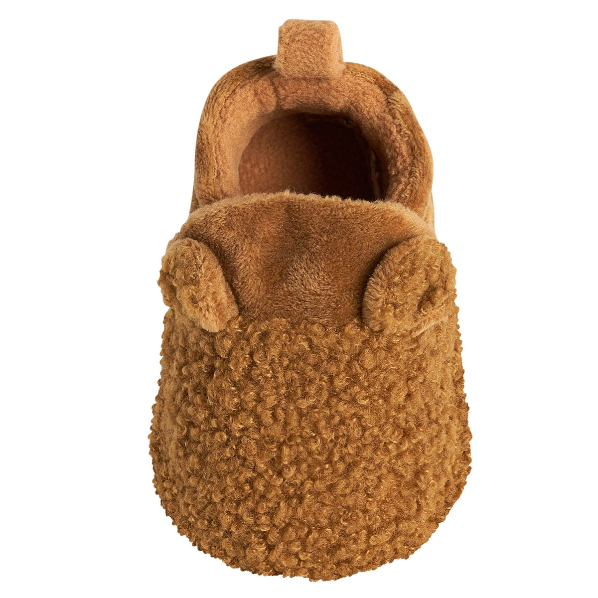 Baby Boys Brown Sherpa Booties