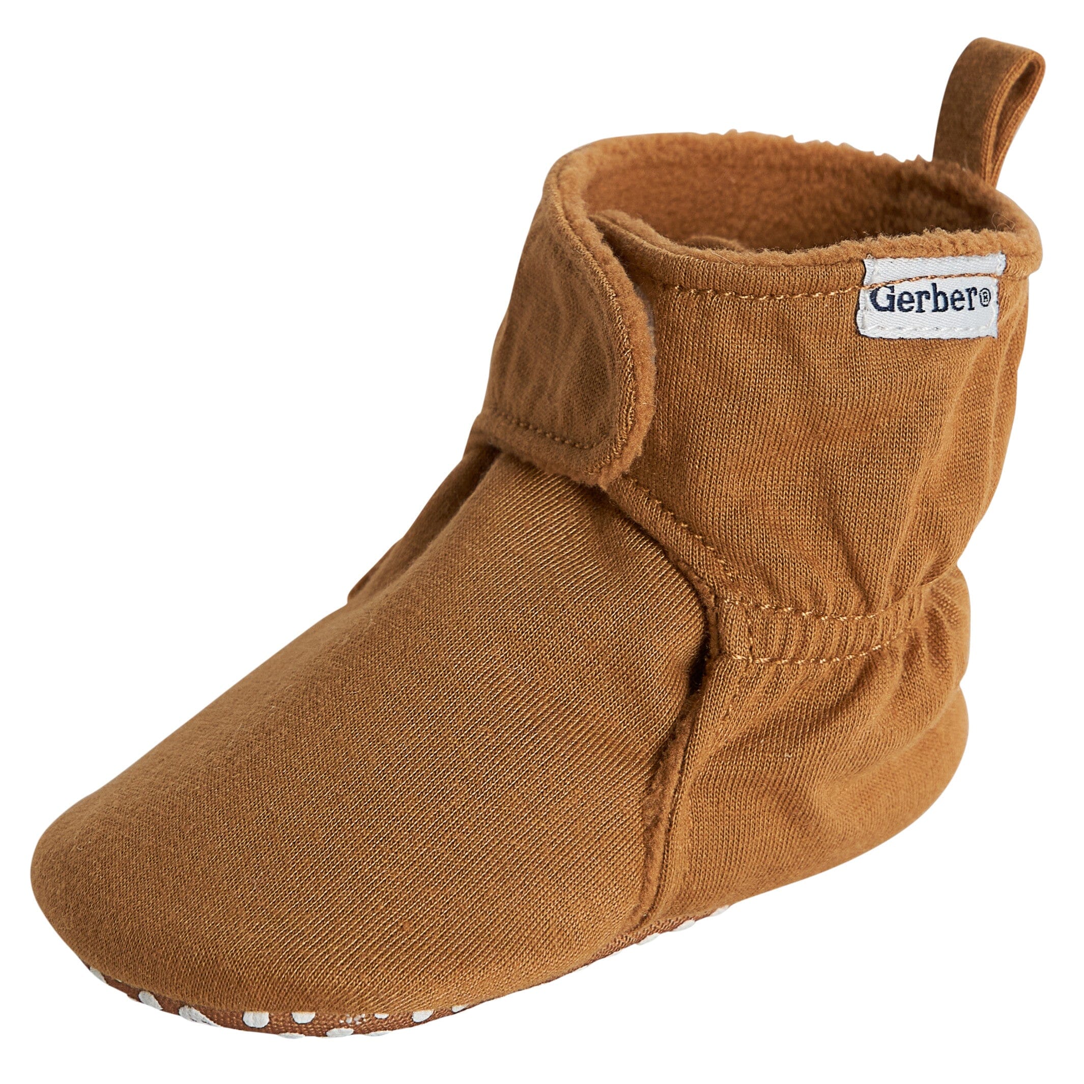 Baby Boys Brown Soft Booties
