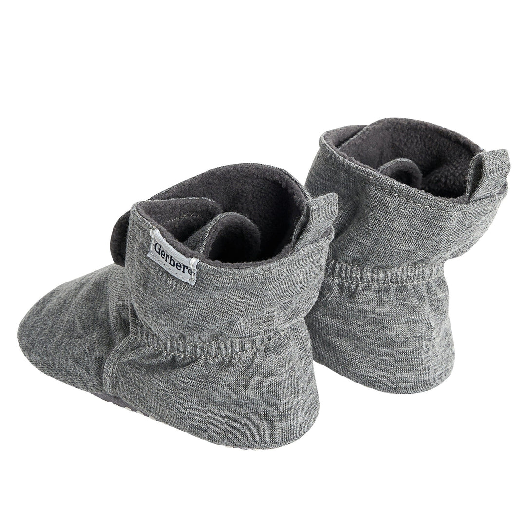 Fleece Lined Next Baby Booties Baby Neutral Heather Gray Soft