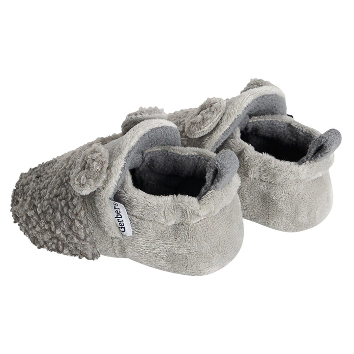 Baby Neutral Grey Sherpa Booties