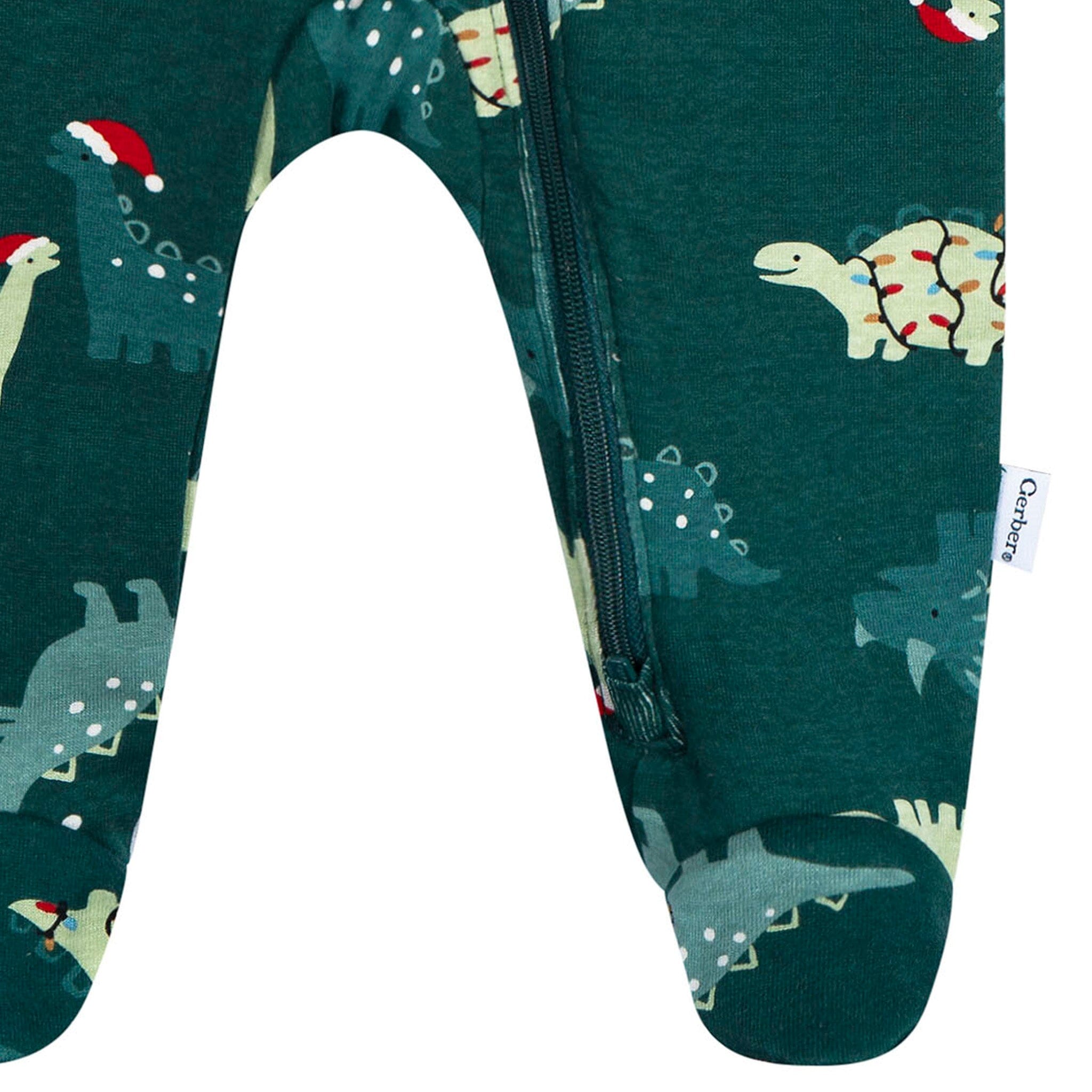 Baby Boys Holiday Dinos Sleep 'N Play Sleepwear Gerber® 