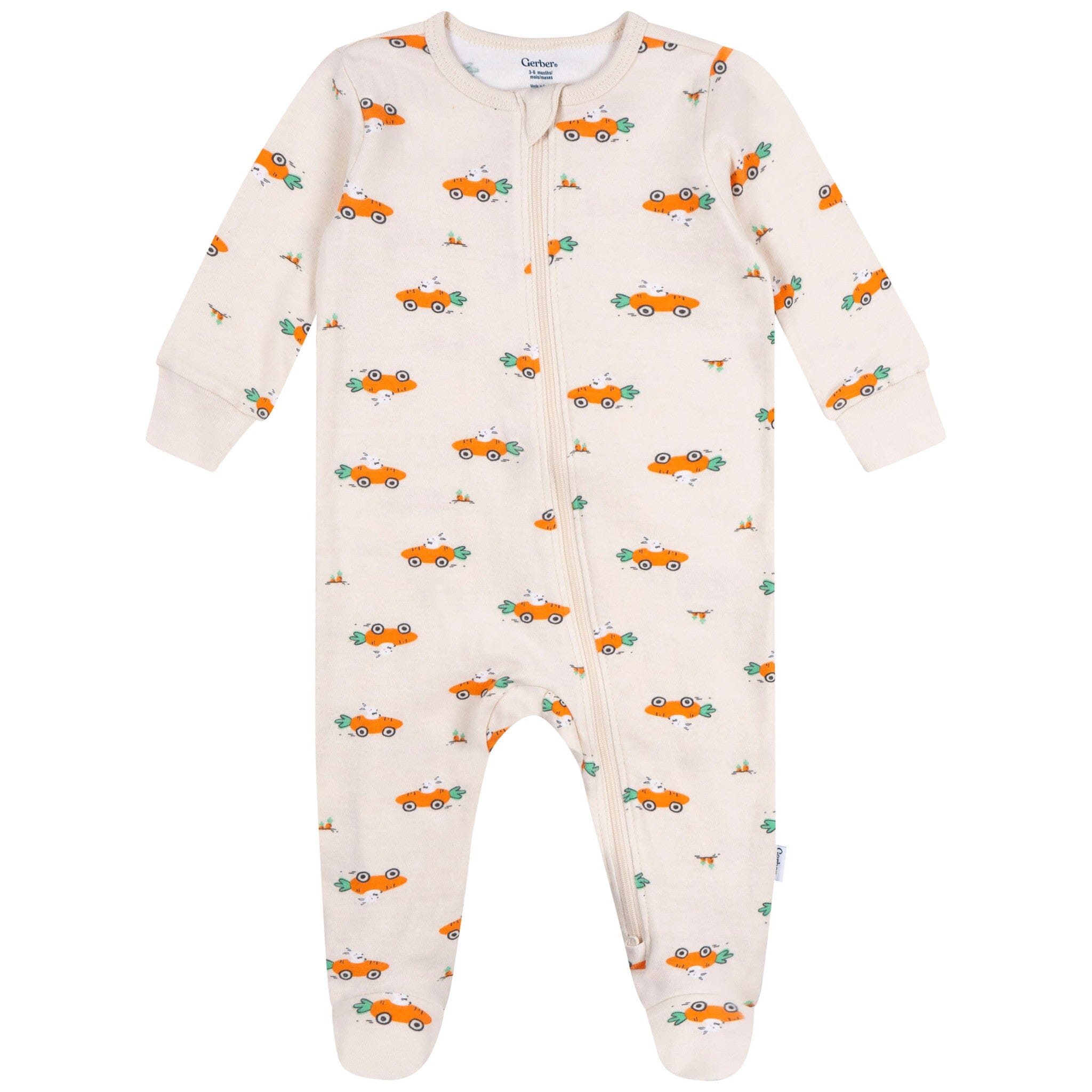 Baby Neutral Bunny Carrot Cars Sleep 'N Play Sleepwear Gerber® 