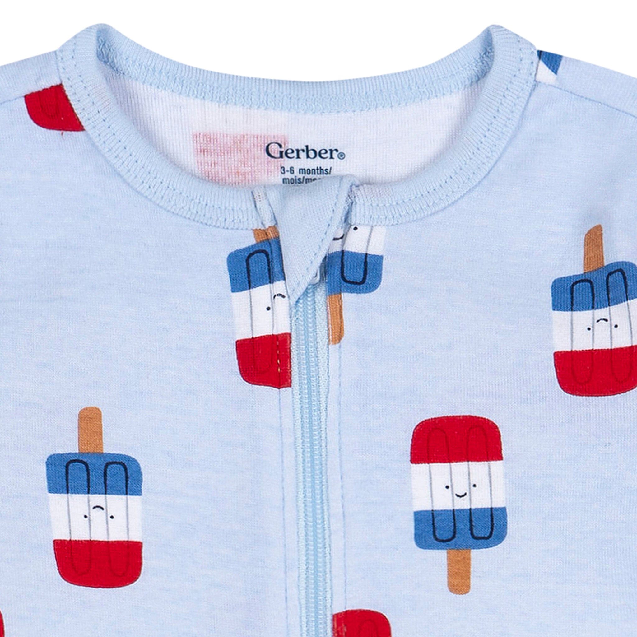 Baby Neutral Patriotic Popsicles Sleep 'N Play Sleepwear Gerber® 