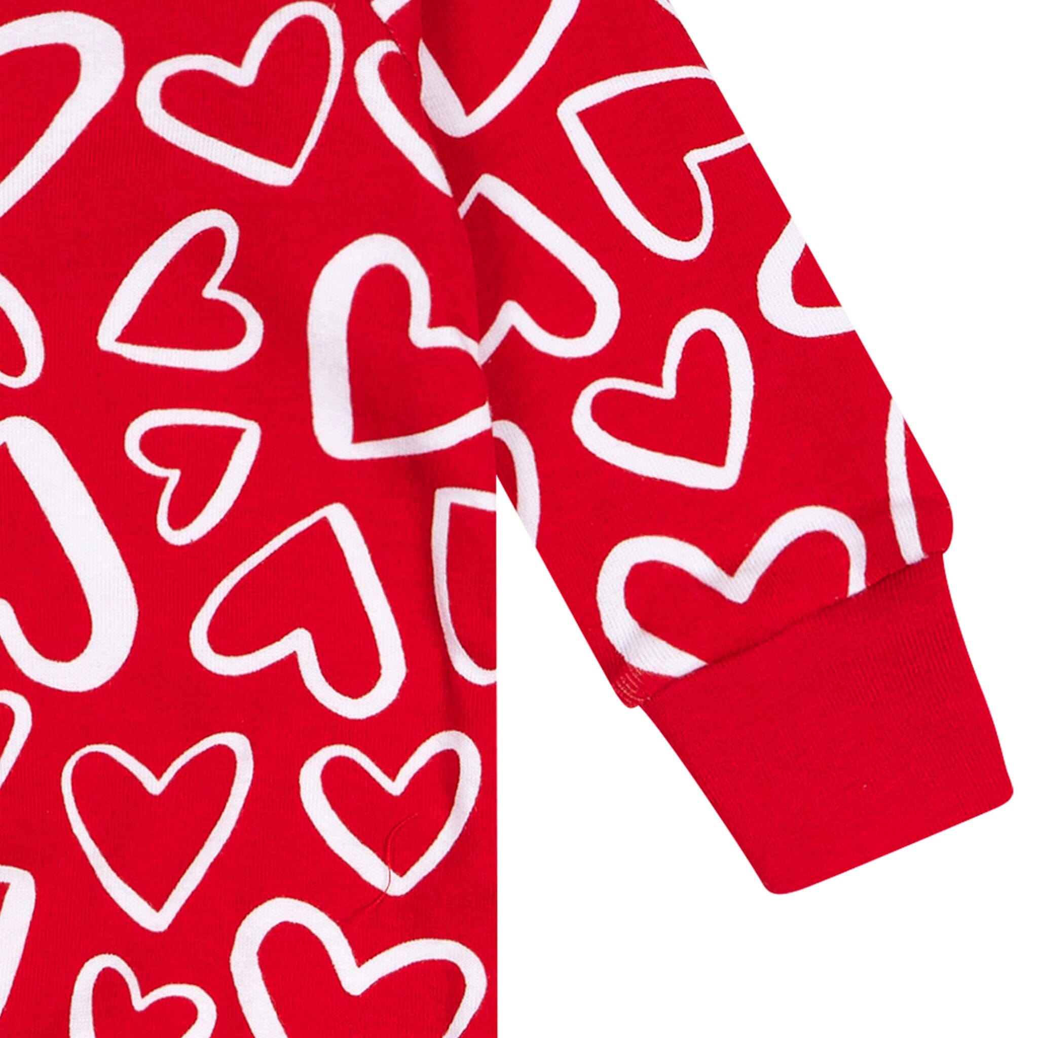 Baby Neutral Red Hearts Sleep 'N Play Sleepwear Gerber® 