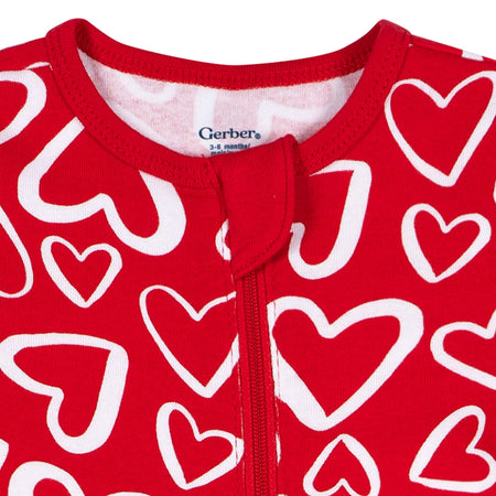 Baby Neutral Red Hearts Sleep 'N Play