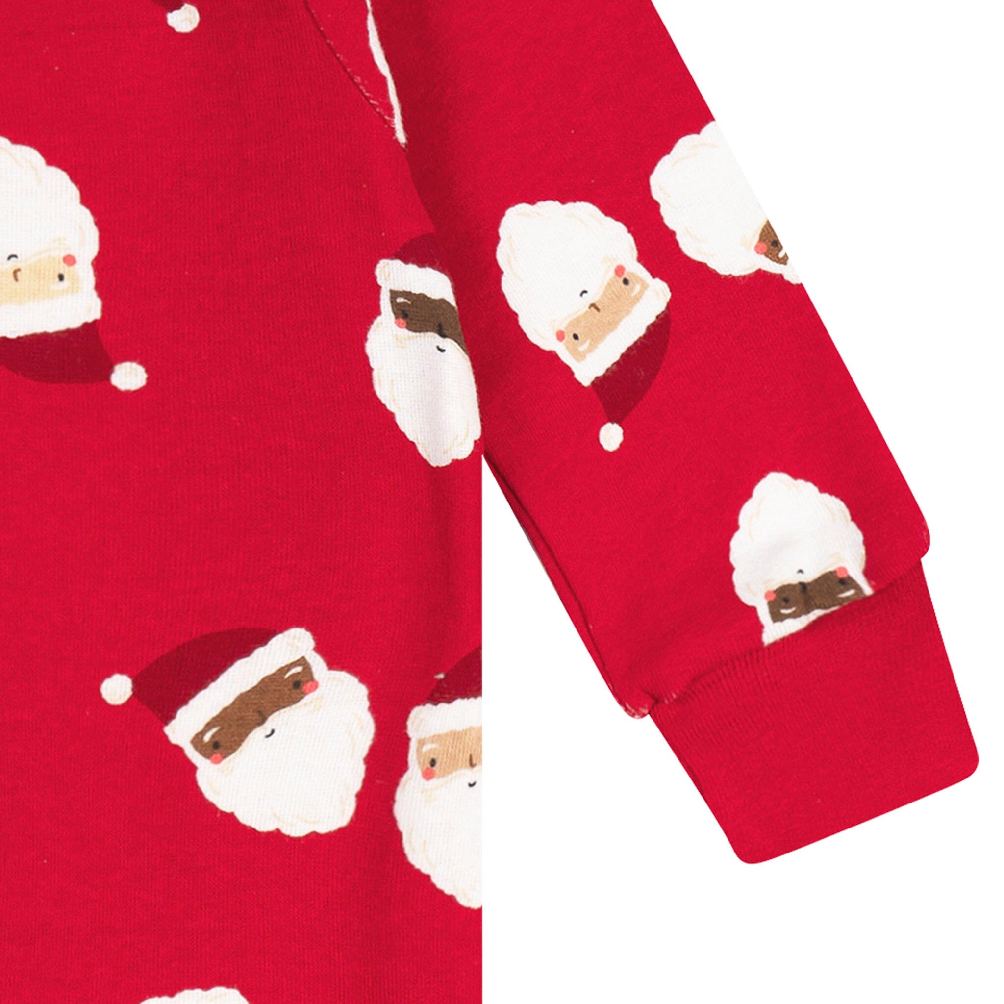 Baby Neutral Santa Faces Sleep 'N Play Sleepwear Gerber® 