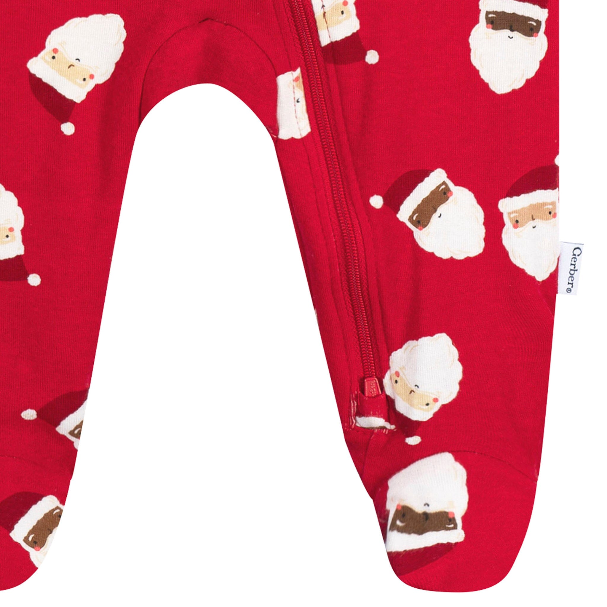 Baby Neutral Santa Faces Sleep 'N Play Sleepwear Gerber® 