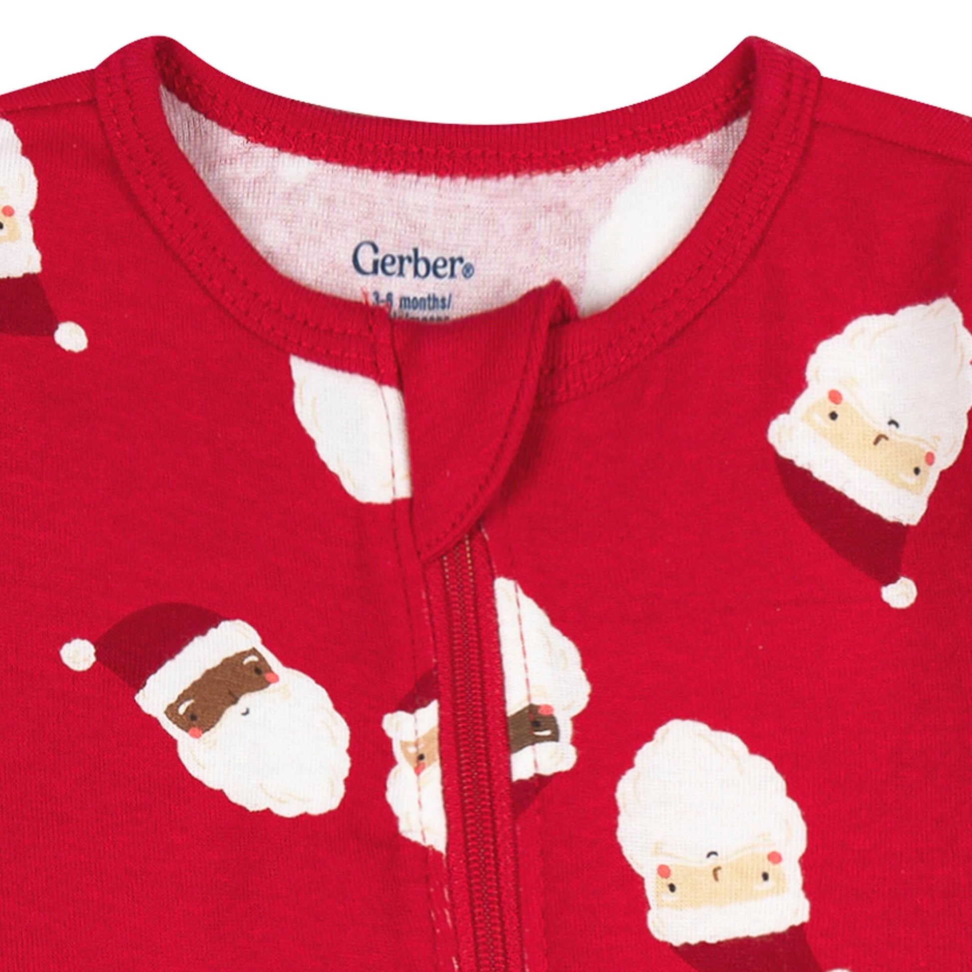 Baby Neutral Santa Faces Sleep 'N Play Sleepwear Gerber® 