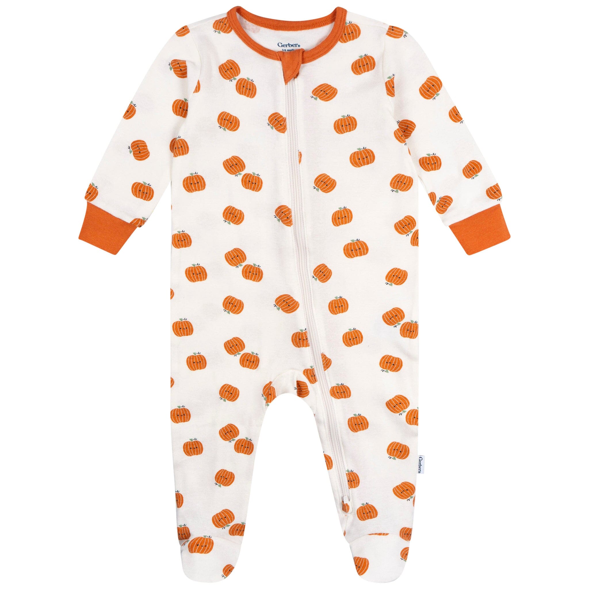 Baby Neutral Smiling Pumpkins Sleep 'N Play Sleepwear Gerber® 