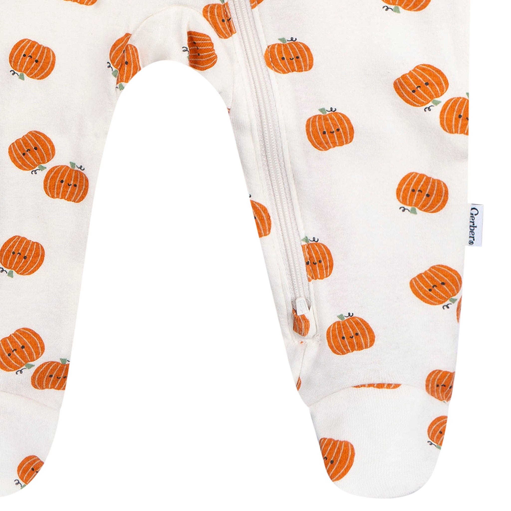 Baby Neutral Smiling Pumpkins Sleep 'N Play Sleepwear Gerber® 