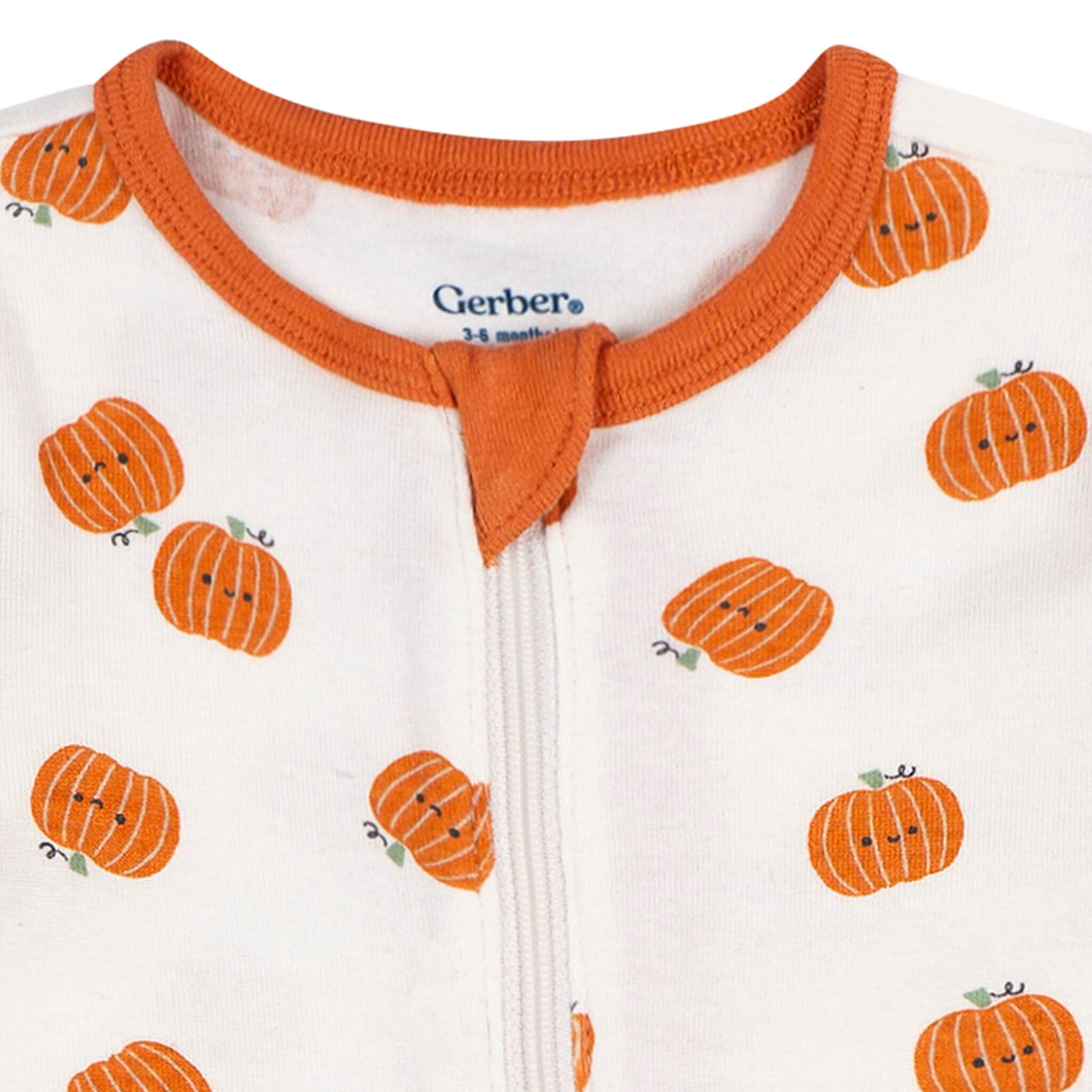 Baby Neutral Smiling Pumpkins Sleep 'N Play Sleepwear Gerber® 
