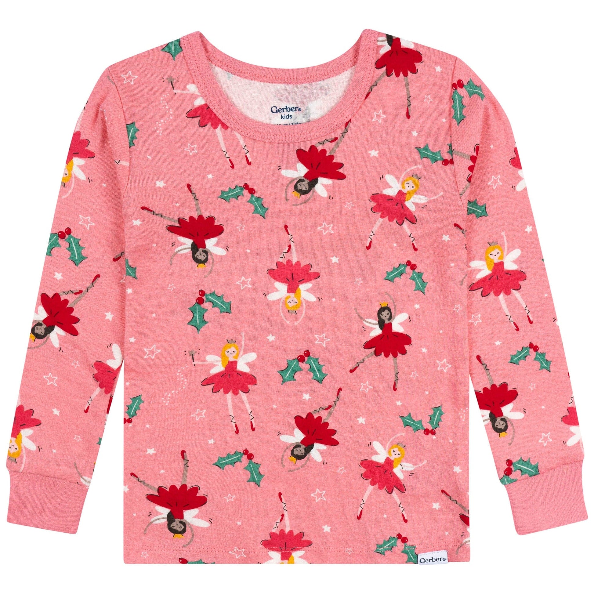 2-Piece Infant & Toddler Girls Holiday Fairies Cotton Pajamas Sleepwear Gerber® 