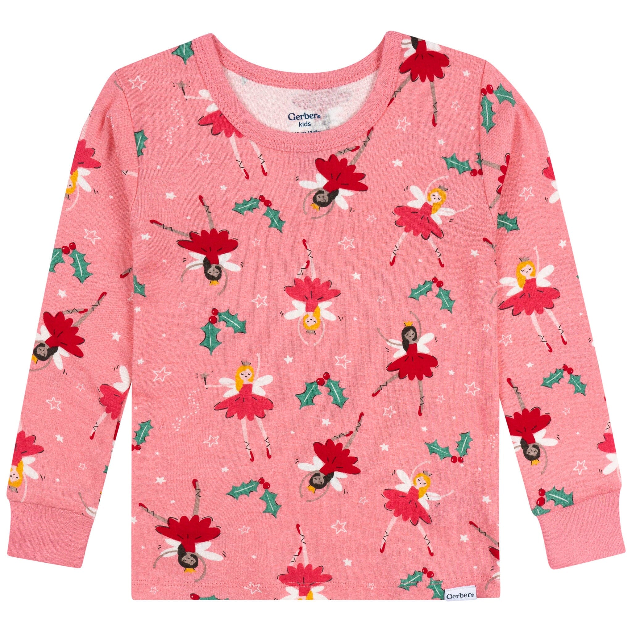 2-Piece Infant & Toddler Girls Holiday Fairies Cotton Pajamas Sleepwear Gerber® 